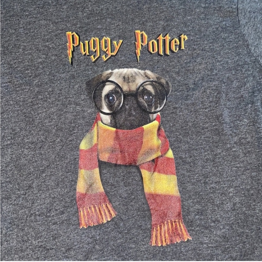 Puggy Potter Harry Potter Pug Short Sleeve Shirt